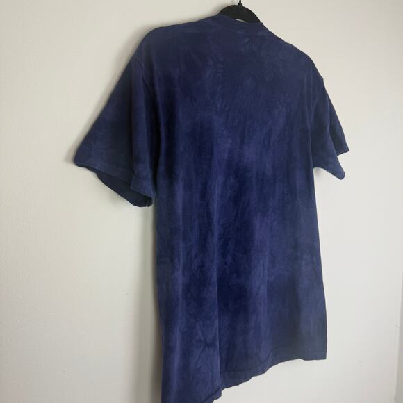 The Mountain Crewneck 100% Cotton Horse Graphic Blue Crewneck T-Shirt Medium - Picture 5 of 8